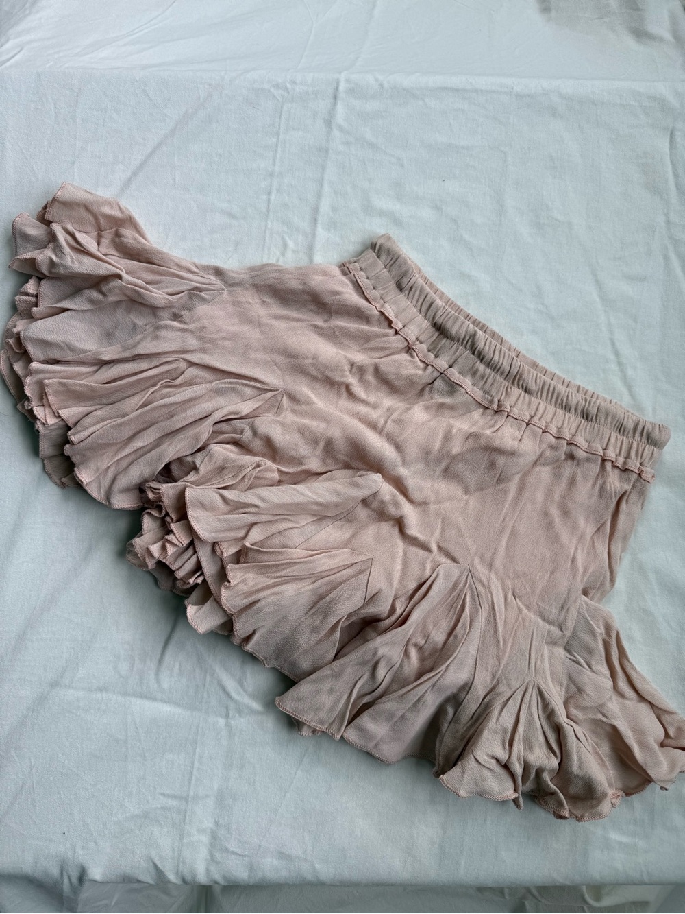VICI | Ruffled Pink Mini Skirt - Picture 3 of 4